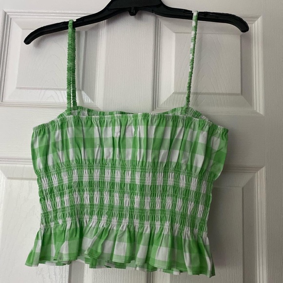 Urban Outfitters green gingham tank - Picture 2 of 2